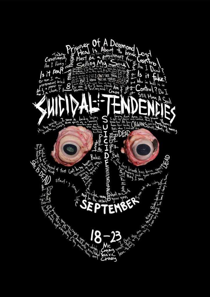 Concert Poster for Suicidal Tendencies by Jack Lam, 2014, Professor Derek Black
